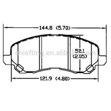 pièces de frein de voiture D866 MN102618 pour Chrysler Dodge Jeep Mitsubishi fronts plaquettes de frein semi-métalliques